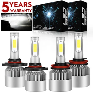 4PC 6000K LED Headlight High Low Beam Bulbs Kit For Toyota Sienna 2011-2018 - Picture 1 of 10