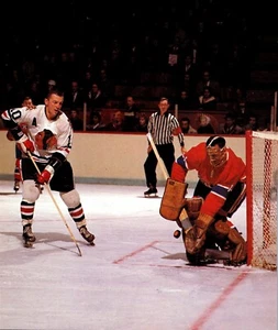 3X ACTION HOCKEY PHOTO JACQUES PLANTE MONTREAL  CANADIENS  - Imagen 1 de 3