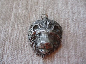 Vintage Signed Metzke Pewter Lion Pendant. - Picture 1 of 6