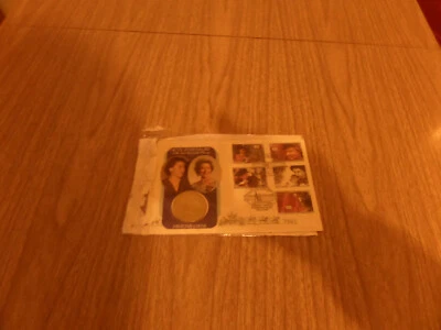 40th anniversary first day cover with £2 coin of Alderney Channel Islands - Image 1 of 2