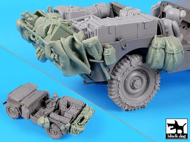 Black Dog 1/16 (120mm) Rear Stowage & Accessories Willys MB Jeep (Takom) T16006 - Image 1 of 1