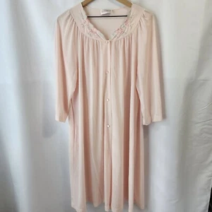 Camisón o bata vintage para mujer con eslabones florales bordados talla única - Imagen 1 de 5