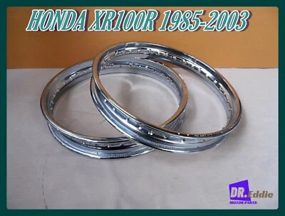 Fit  Honda XR100R 1985-2003  Front & Rear Steel  Wheel Rim Set **bi4683** - Image 1 of 4