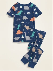 NWT Old Navy Dinosaur Sleep Set Pajamas Dinosaurs Pajama Set Boys 4T 5T 6T - Picture 1 of 2