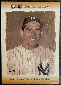 2003 Playoff Portraits Bronze #75 Yogi Berra Dual Relic Bat & Jersey #26/50! HOF - Picture 1 of 2