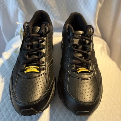 Zapatos para mujer Fila de espuma viscoelástica ultra antideslizantes húmedos/secos/aceite negros - talla 11 Foto 1 de 4