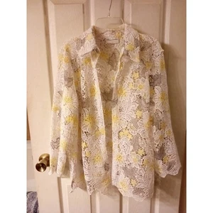 Camisa Alfred Dunner Mujer Tejido Abierto Med - Imagen 1 de 5