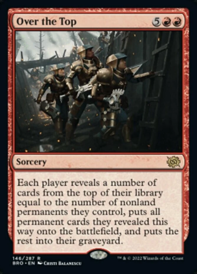 x1 Over the Top - The Brothers' War - NM - MTG - Image 1 of 1