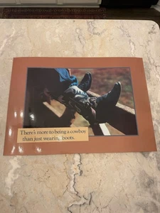 Poster vintage Argus stivali da cowboy ispirazione 21” x 14” - Foto 1 di 4