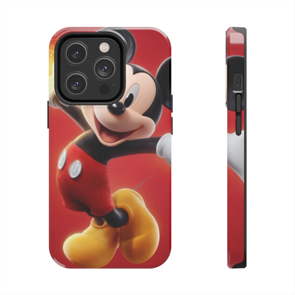 经典卡通鼠标手机壳 | 红色角色设计,迪士尼粉丝礼物  — 第 1/1 张图片