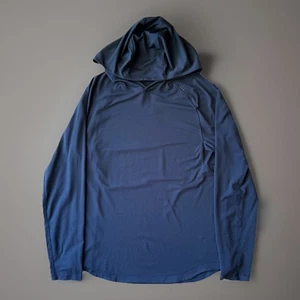 Lululemon Drysense Hoodie Small Navy leicht Kapuze Langarm Athleisure - Bild 1 von 9