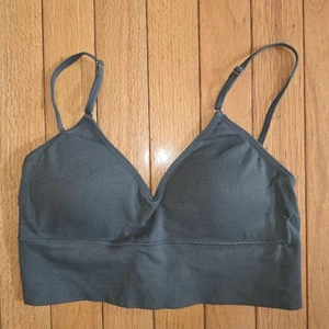 Danskin Intimates Longline Seamless Sports Bra  Small  Graphite  Stretch Padded - Picture 1 of 6