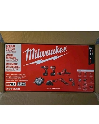 Milwaukee 2695-27SH M18 7-Tool Combo Kit - Image 1 of 3