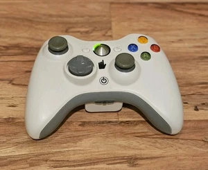 Controlador Inalámbrico Original Microsoft Xbox 360 Blanco PROBADO - Parece NUEVO - Imagen 1 de 9