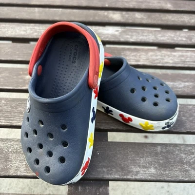 Zueco CROCS Niños Disney Mickey Mouse Rojo Azul Marino Iluminado Talla C8 Foto 1 de 4
