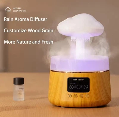 Raincloud Humidifier 300ml Mushroom Personal Humidifier with Adjustable LEDLight - Image 1 of 4
