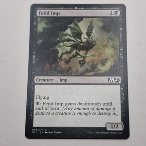 MTG: Fetid Imp 098/274 - M21 Core Set 2021 Black Common - Picture 1 of 6