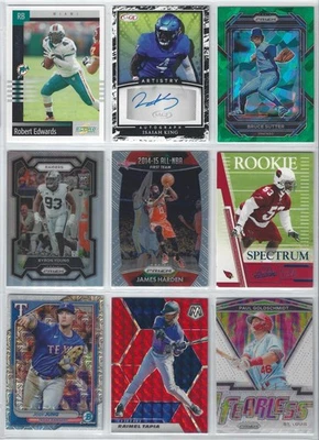 Lote de 9 tarjetas multideporte - refractores/numerados/paralelos/autos Foto 1 de 2