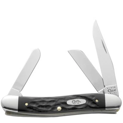 CUCHILLOS CASE XX ÁSPEROS NEGROS JIGGED SINTÉTICO MEDIANO STOCKMAN 6318 SS (18222) POCK Foto 1 de 2