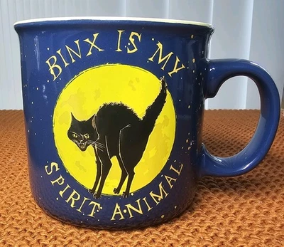 ✨️Binx Is My Spirit Animal✨️ Disney | Taza de cerámica | Azul marino/amarillo | 20 oz Foto 1 de 4