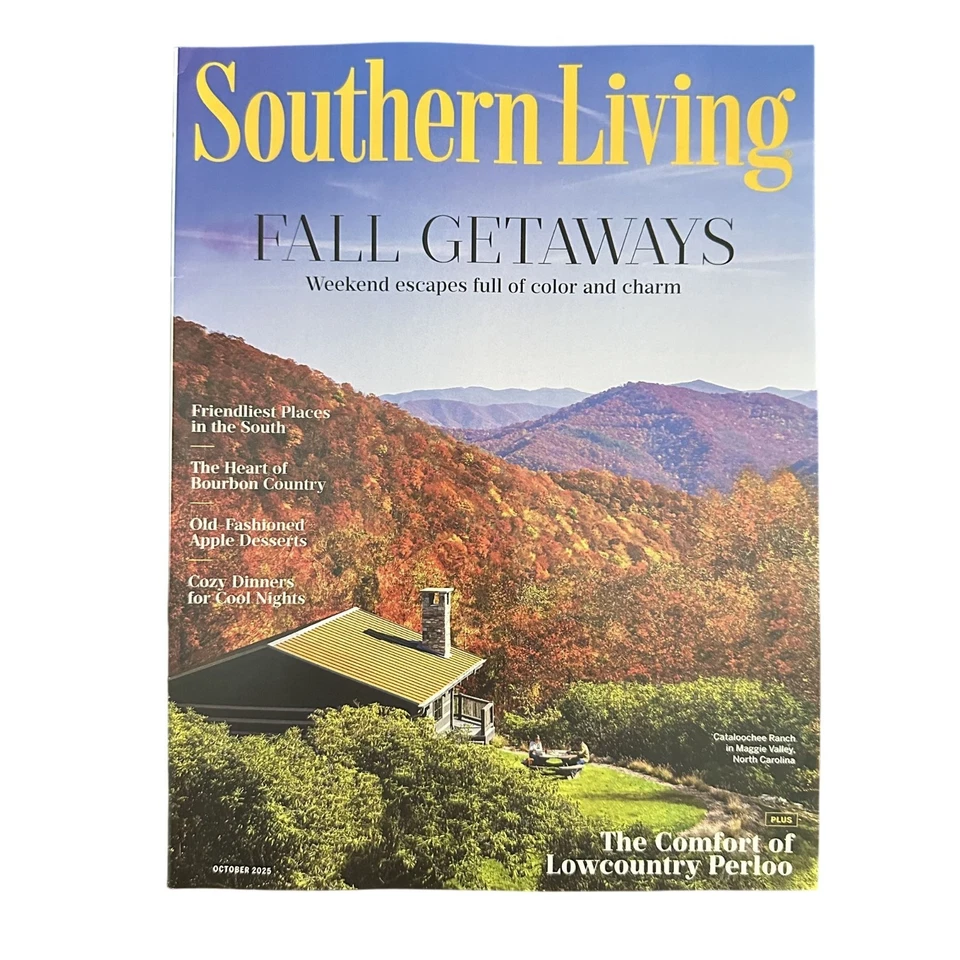 Southern Living Magazine October 2025 Fall Getaways Weekend Escapes Foto 1 de 1