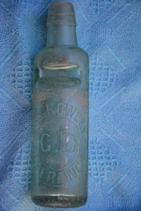 RARE Antique Bottle. J.S.Rowley Terang Marble Codd Bottle Geo Durham Proprietor - Picture 1 of 1