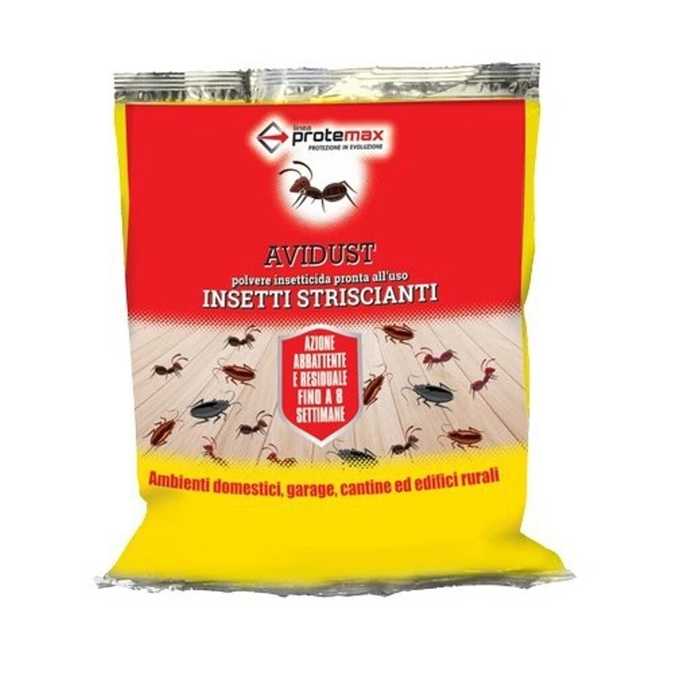 Zapi Avidust Protemax Insetticida Polvere Formiche Blatte Scarafaggi Pulci 1 kg