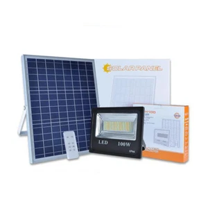 Double Color/White Solar Powered Flood Light Outdoor Yard Garden Lighting IP66 - Picture 1 of 4