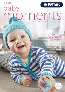 1x Patons Muster Baby Moments 001 Nähen Handwerk Werkzeug Hobby Kunst UK Bulk Filoro - Bild 1 von 1