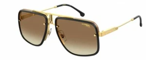 Carrera Glory Ii 0001/86 Yellow Gold/Brown Pilot Men's Sunglasses - Picture 1 of 2