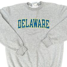 Champion Athletic Men’s Fleece Sweater Size Medium Pullover Jumper Grey Delaware