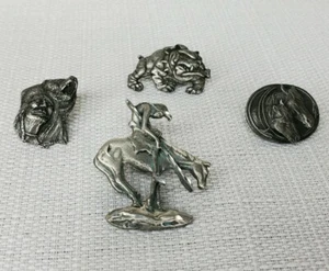 Lot of 4 Vintage Tac Hat Pins 90's - Picture 1 of 4