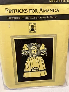 PINTUCKS FOR AMANDA Treasures of the Past Dress Sewing Pattern 0204 Size 6-12 - Picture 1 of 3