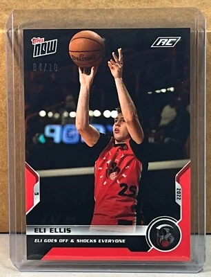 2022 TOPPS NOW Overtime Elite #2 ELI ELLIS ROOKIE goes off Red Parallel 4/10 - Image 1 of 2