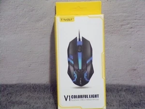 T-Wolf V1 Colorful Light Business Office Wired Mouse New in Box - Picture 1 of 2