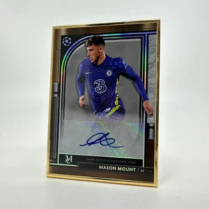 2021-22 Topps Museum UCL Mason Mount Gold Framed Auto Manchester United - Picture 1 of 8