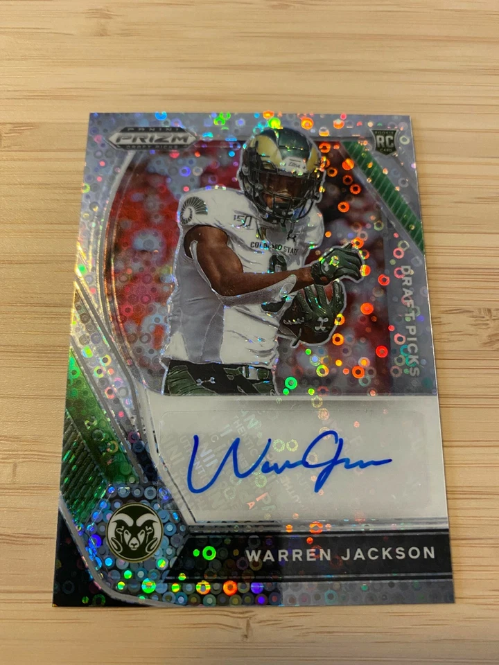 2021 Panini Prizm Draft Picks Football Circles Warren Jackson Rookie Card Auto - Image 1 of 1