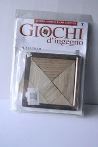 Il Tangram, Giochi d'ingegno Fabbri n. 7, rompicapo in legno, nella confezione - Foto 1 di 1