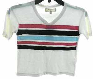 No Comment Girls Multi Color Stripe Top Size 16 - Picture 1 of 12