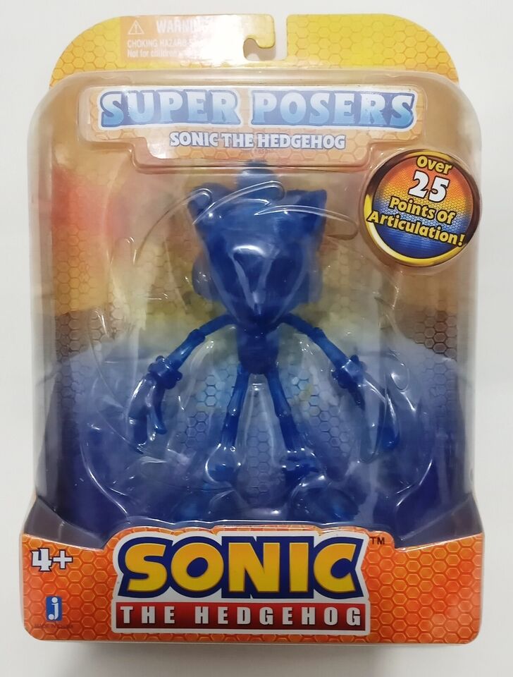 Super Poser Sonic the Hedgehog Action Figure com 25 pontos