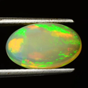 3.42Ct IF Incomparable Oval 14 x 9mm 3D Mix Splash Chaff Pattern Solid Welo Opal - Picture 1 of 4