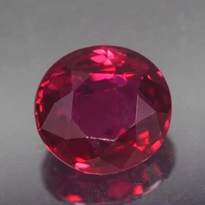 CERTIFIED RARE HEATED ONLY OVAL PIGEON BLOOD RED THAILAND RUBY NATURAL - Picture 1 of 4