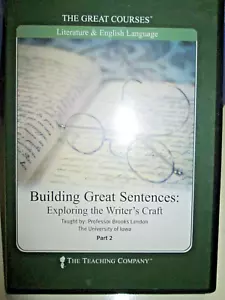 The Great Courses Building Great Sentences Writer Craft Pt 2 w 5 Audio CD Only - Bild 1 von 7