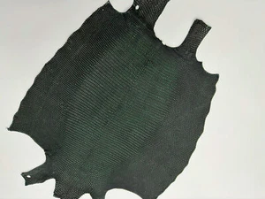 Lizard Skin Leather Green Color (100% Genuine skin - Picture 1 of 4
