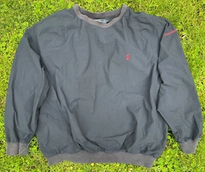 Vintage Polo Golf Ralph Lauren Windbreaker Navy BLueMens L Crew Neck Pullover - Picture 1 of 4