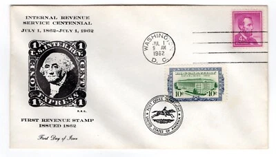 R733 Documentary Revenue 1962 FDC Washington DC - Image 1 of 2