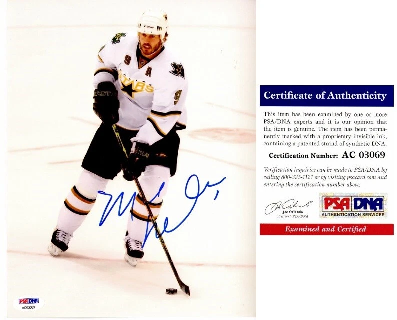Mike Modano Signed Autographed Dallas Stars 8x10 inch Photo NHL HOF PSA/DNA COA - Image 1 of 1