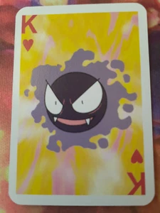 Pokemon Gastly King of Hearts 1999 Mini Deck Playing Cards 2.5x1.75in NM - Picture 1 of 2