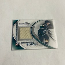 F80472 2011-12 ITG Heroes and Prospects Game Used Jerseys Black Scott Harrington