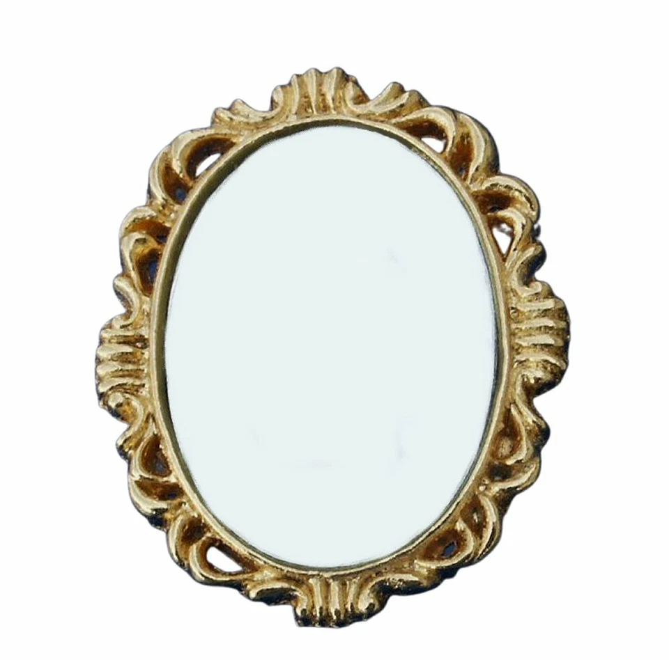 Espejo de Pared Miniatura Casa de Muñecas Espejo Ovalado Escala 1:12 Nuevo Foto 1 de 1